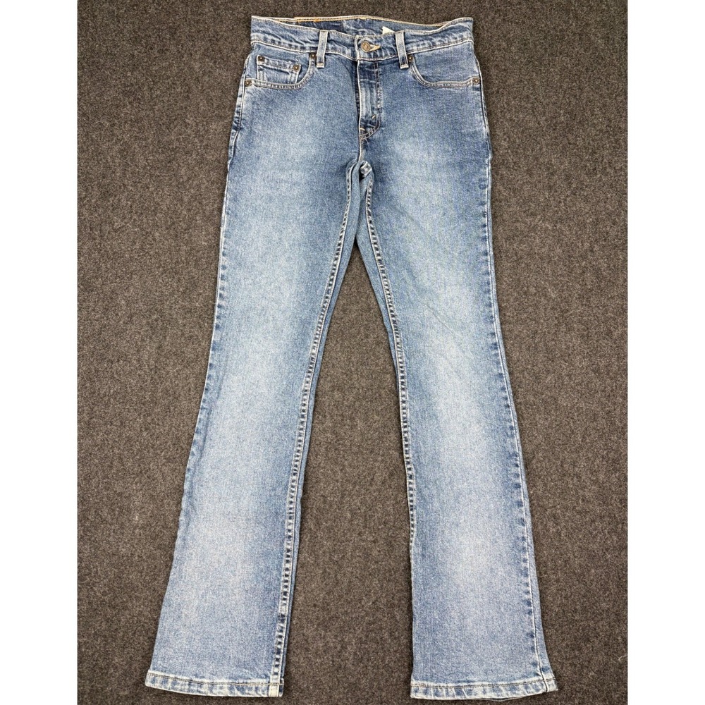 Levis 505 Regular Fit Straight Leg Jeans Womens 5M Medium Wash Blue Denim 10505